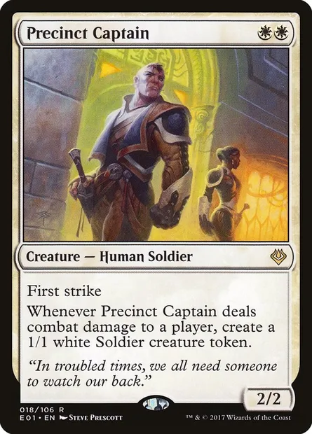 Precinct Captain, Magic card E01 18 — Archenemy: Nicol Bolas set