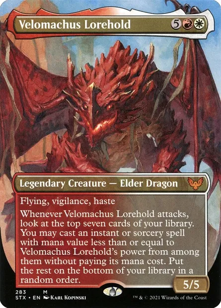 Velomachus Lorehold, Magic card STX 283 — Strixhaven: School of Mages set