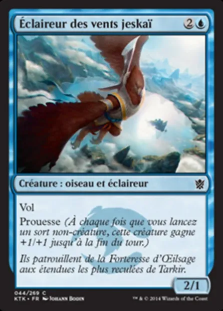 Éclaireur des vents jeskaï, carte Magic KTK 44 — extension Les Khans de Tarkir