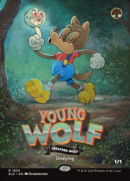 Young Wolf, Magic card SLD 1820 — Secret Lair Drop set