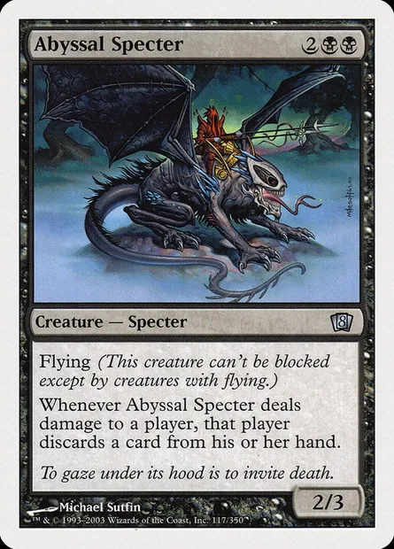 Abyssal Specter, Magic card 8ED 117 — Eighth Edition set