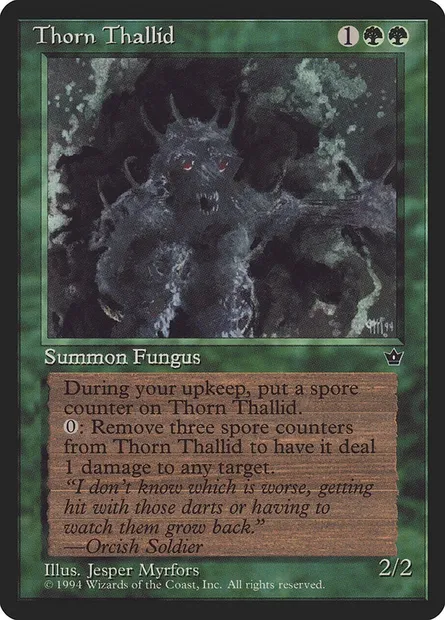 Thorn Thallid, Magic card FEM 80c — Fallen Empires set