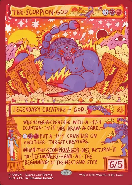 Le Dieu-Scorpion, carte Magic SLD 904 — extension Secret Lair Drop