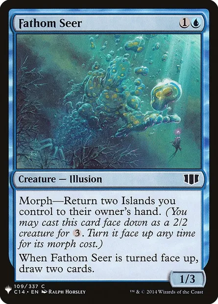 Fathom Seer, Magic card PLST C14-109 — The List set