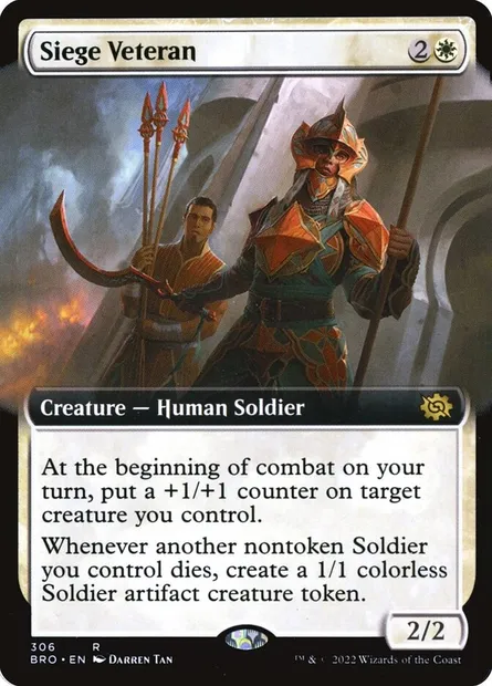 Siege Veteran, Magic card BRO 306 — The Brothers' War set