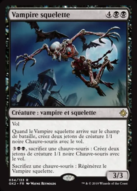 Vampire squelette, carte Magic GK2 34 — extension RNA Guild Kit