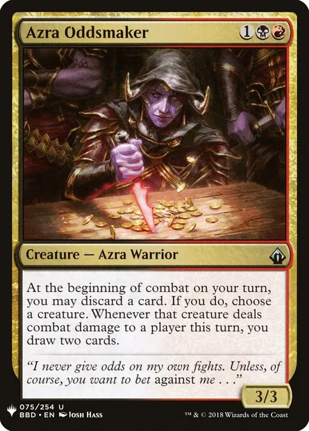 Azra Oddsmaker, carte Magic PLST BBD-75 — extension The List