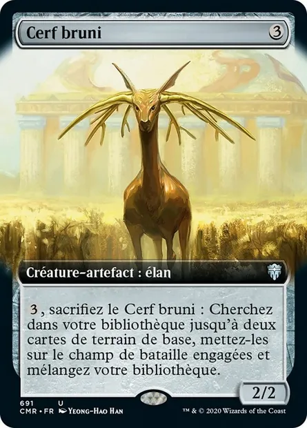 Cerf bruni, carte Magic CMR 691 — extension Commander Legends