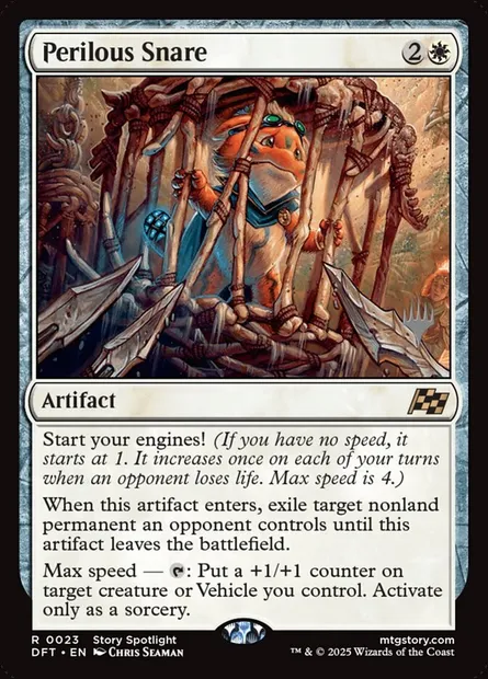 Perilous Snare, Magic card PDFT 23p — Aetherdrift Promos set