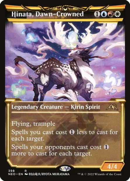 Hinata, Dawn-Crowned, Magic card NEO 398 — Kamigawa: Neon Dynasty set