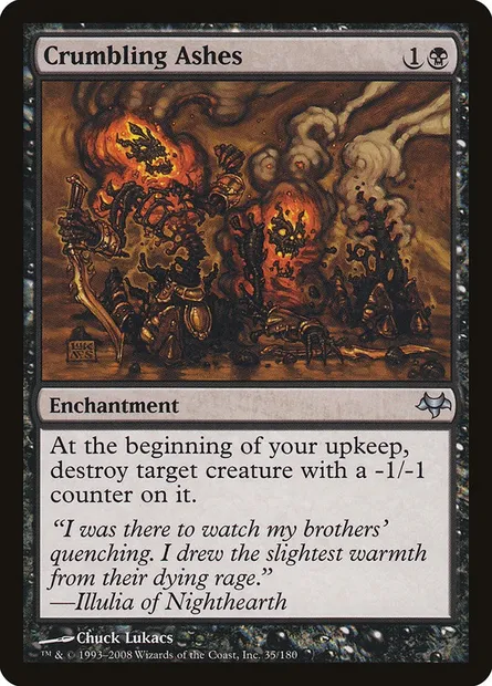 Crumbling Ashes, Magic card EVE 35 — Eventide set