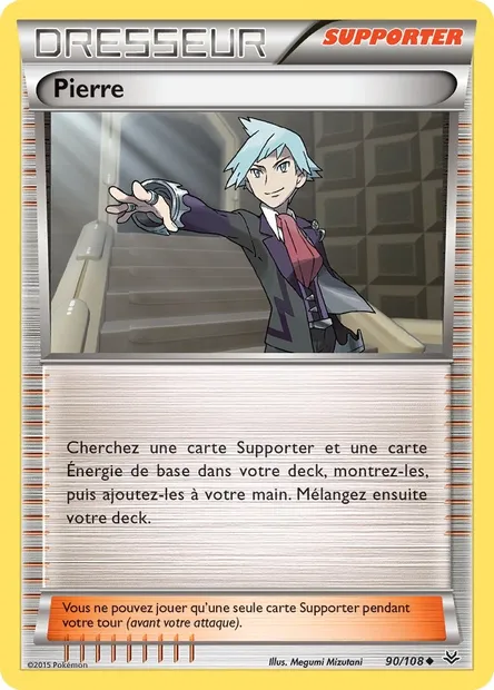 Pierre, carte Pokémon ROS 90 — extension Ciel Rugissant