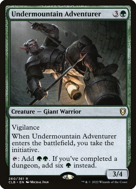 Undermountain Adventurer, Magic card CLB 260 — Commander Legends: Battle for Baldur's Gate set
