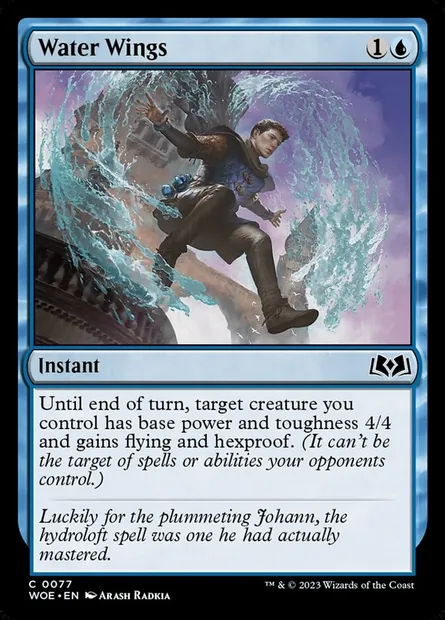 Water Wings, Magic card WOE 77 — Wilds of Eldraine set