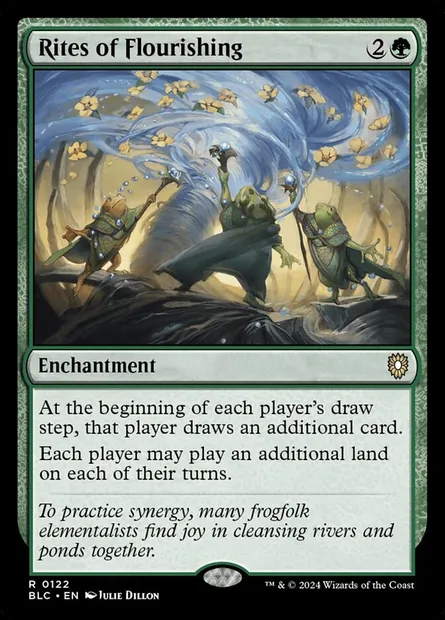 Rites of Flourishing, Magic card BLC 122 — Bloomburrow Commander set