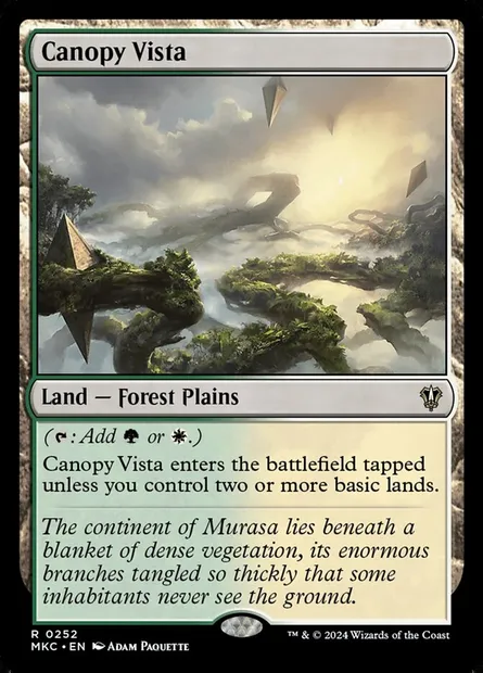 Canopy Vista, Magic card MKC 252 — Murders at Karlov Manor Commander set