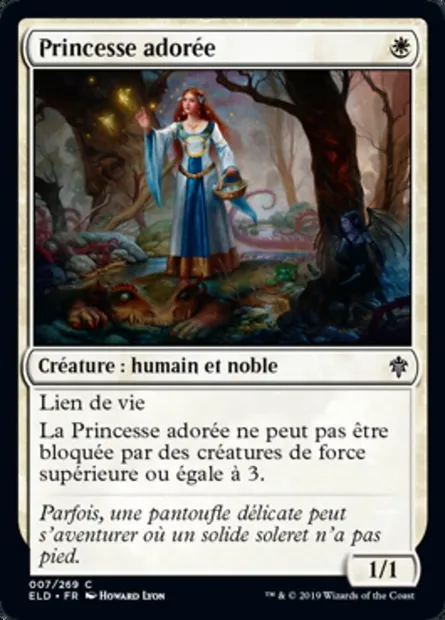 Princesse adorée, carte Magic ELD 7 — extension Throne of Eldraine