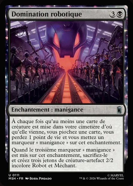 Domination robotique, carte Magic MSH 111 — extension Marvel Super Heroes