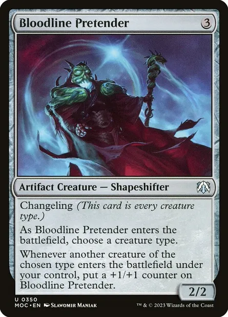 Bloodline Pretender, Magic card MOC 350 — March of the Machine Commander set