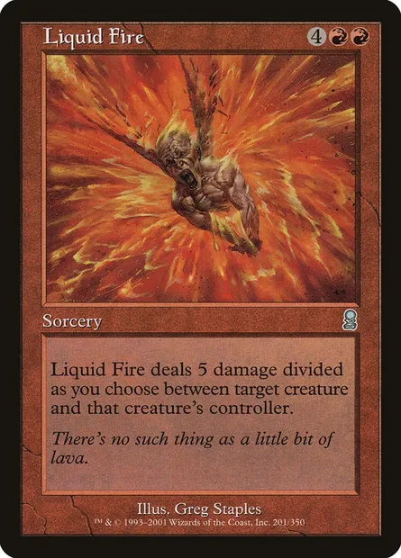Liquid Fire, Magic card ODY 201 — Odyssey set