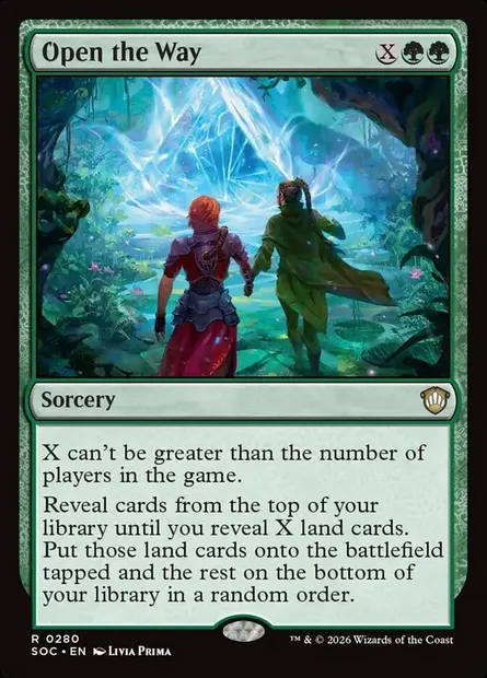 Open the Way, Magic card SOC 280 — Secrets of Strixhaven Commander set