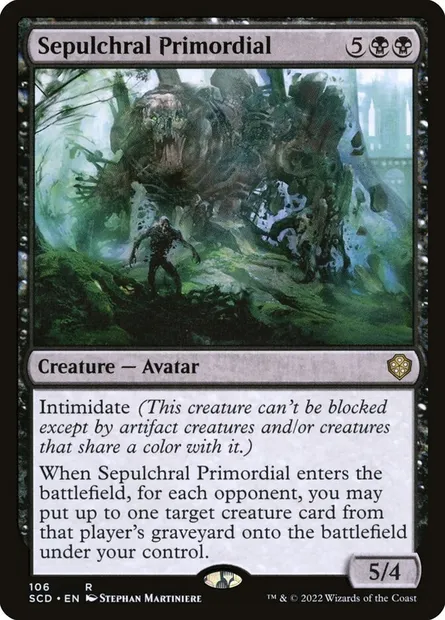 Sepulchral Primordial, Magic card SCD 106 — Starter Commander Decks set