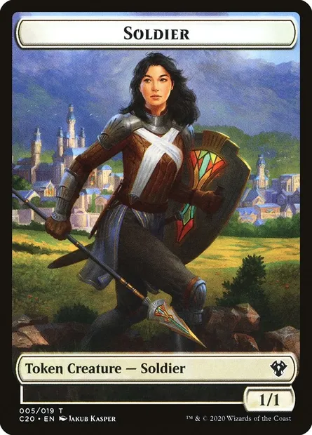 Soldier, carte Magic TC20 5 — extension Commander 2020 Tokens