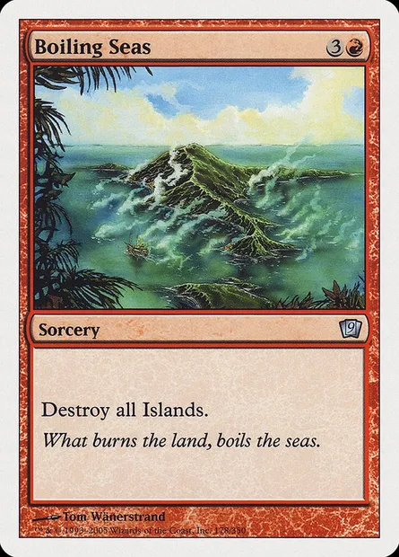 Boiling Seas, Magic card 9ED 178 — Ninth Edition set