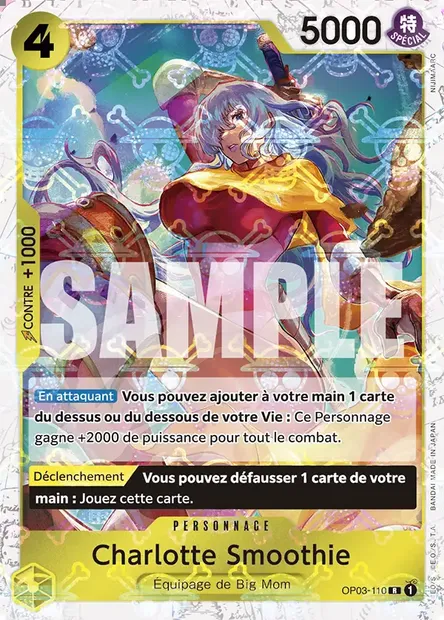 Charlotte Smoothie, carte One Piece OP03-110 — extension PILLARS OF STRENGTH