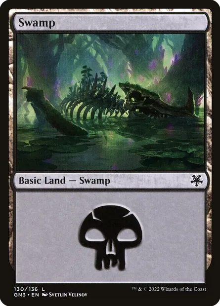 Swamp, Magic card GN3 130 — Game Night: Free-for-All set