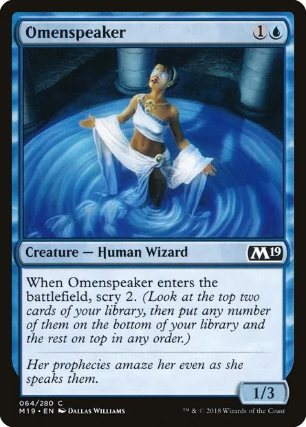 Omenspeaker, Magic card M19 64 — Core Set 2019 set