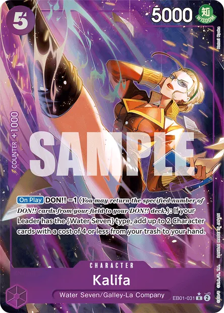 Kalifa, carte One Piece EB01-031 — extension MEMORIAL COLLECTION