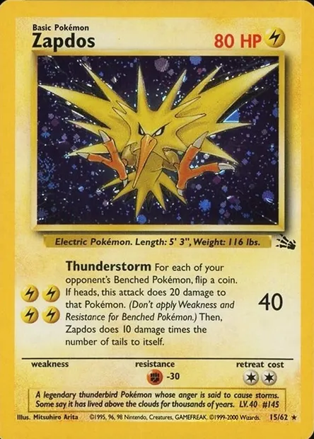 Électhor, carte Pokémon TDX 015-4 — extension Theme Deck & Blisters Exclusives