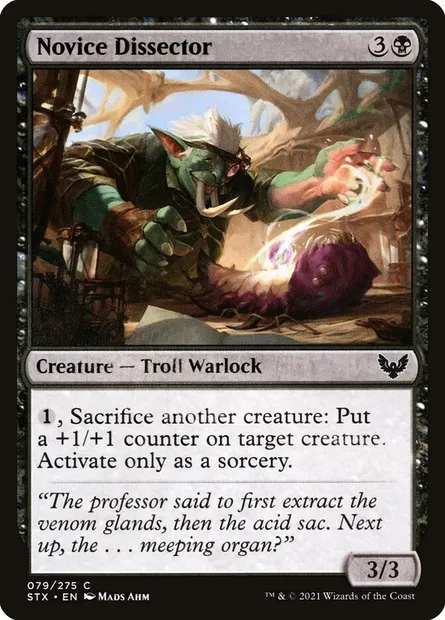Novice Dissector, Magic card STX 79 — Strixhaven: School of Mages set