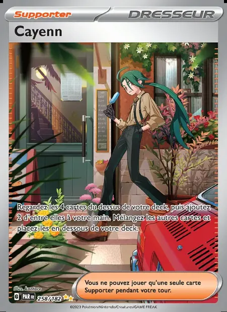 Cayenn, carte Pokémon PAR 258 — extension Faille Paradoxe