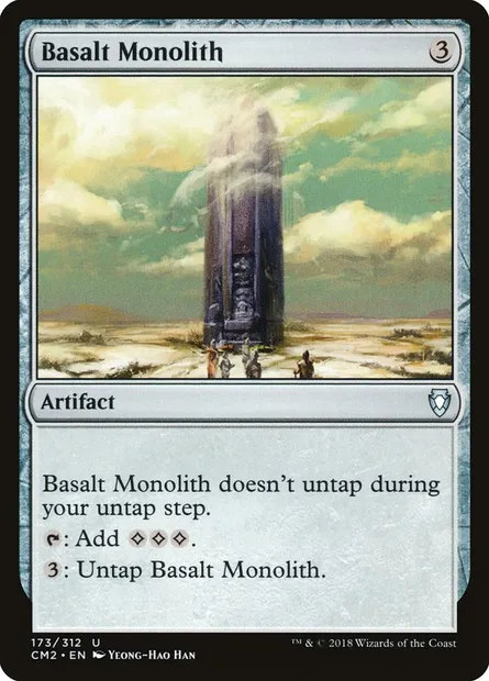 Basalt Monolith, Magic card CM2 173 — Commander Anthology Volume II set