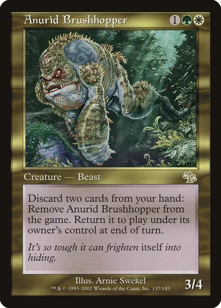 Anurid Brushhopper, Magic card JUD 137 — Judgment set