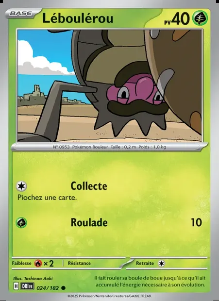 Léboulérou, carte Pokémon DRI 024 — extension Rivalités Destinées