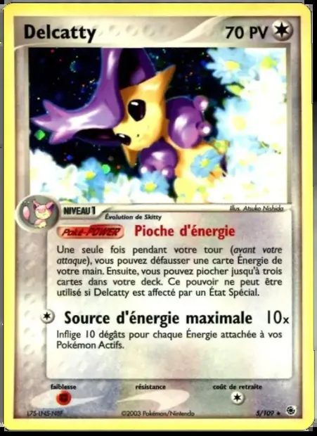 Delcatty, carte Pokémon RS 5 — extension EX Rubis & Saphir