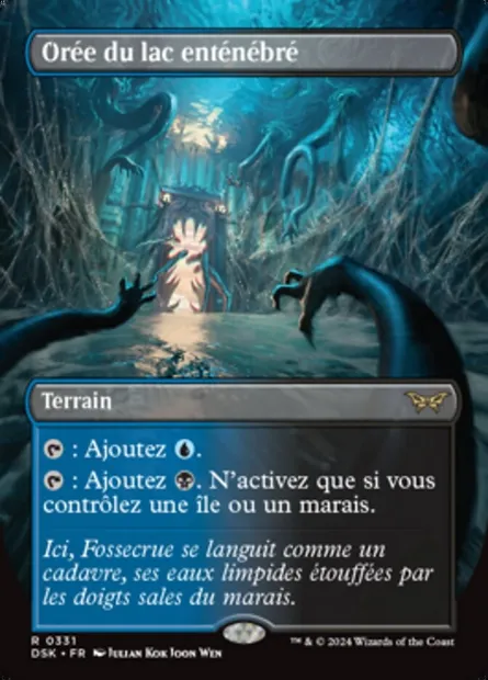 Orée du lac enténébré, carte Magic DSK 331 — extension Duskmourn: House of Horror