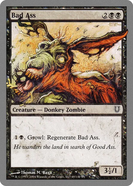 Bad Ass, carte Magic UNH 49 — extension Unhinged