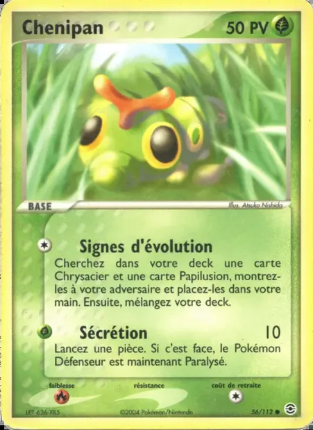 Chenipan, carte Pokémon RG 56 — extension EX Rouge Feu & Vert Feuille