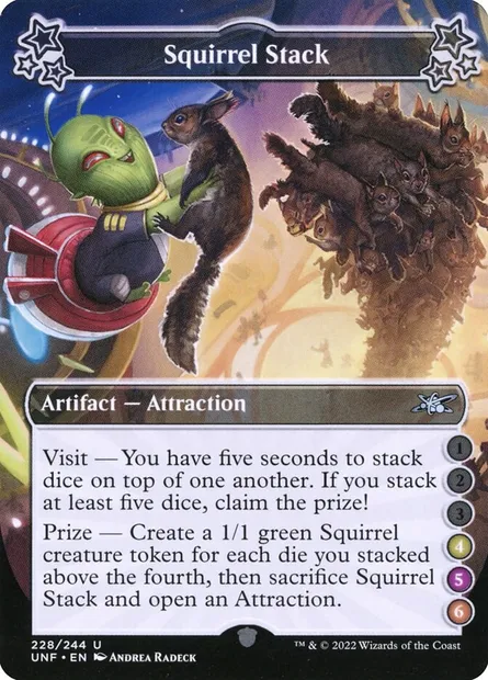 Squirrel Stack, Magic card UNF 228f — Unfinity set