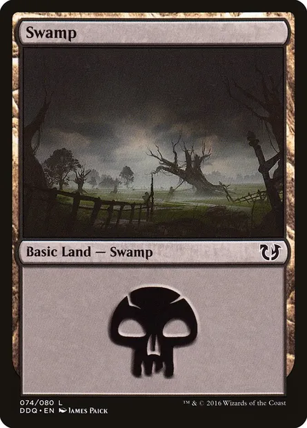 Swamp, Magic card DDQ 74 — Duel Decks: Blessed vs. Cursed set