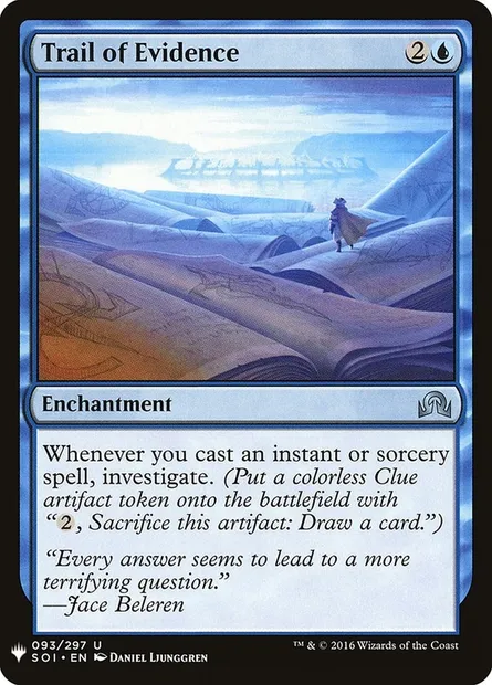 Trail of Evidence, Magic card PLST SOI-93 — The List set