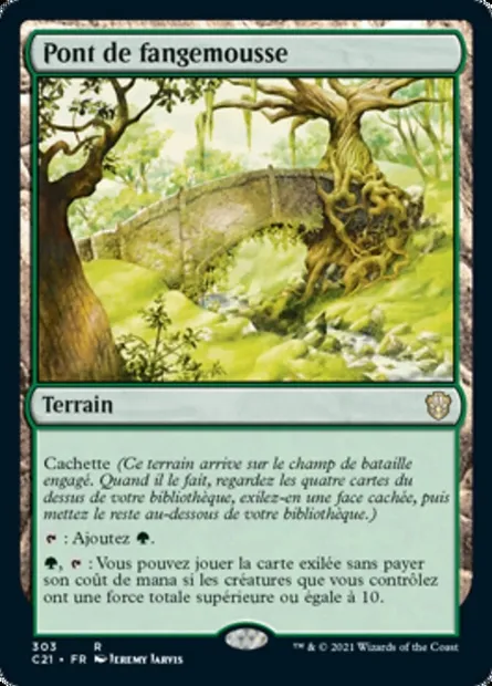 Pont de fangemousse, carte Magic C21 303 — extension Commander 2021