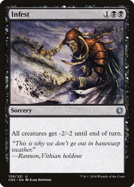 Infest, Magic card CN2 139 — Conspiracy: Take the Crown set