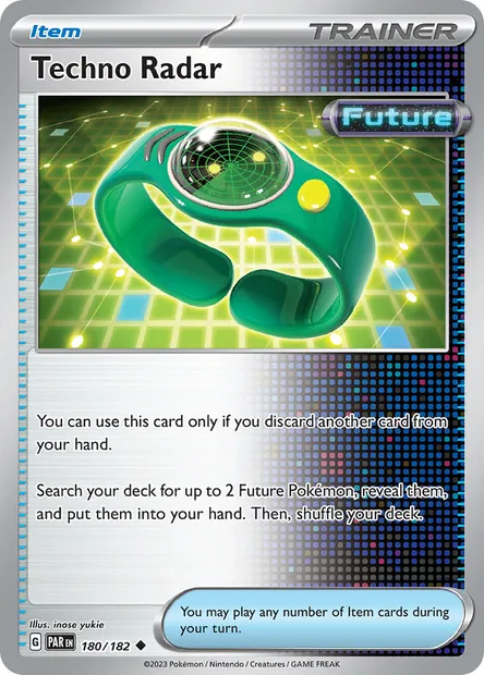 Techno Radar, Pokémon card PAR 180 — Paradox Rift set