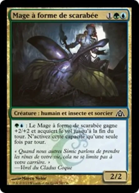 Mage à forme de scarabée, carte Magic DGM 54 — extension Le labyrinthe du dragon