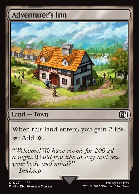 Adventurer's Inn, Magic card FIN 271 — Final Fantasy set